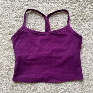Beyond Yoga Spacedye crop - Boysenberry Heather XS